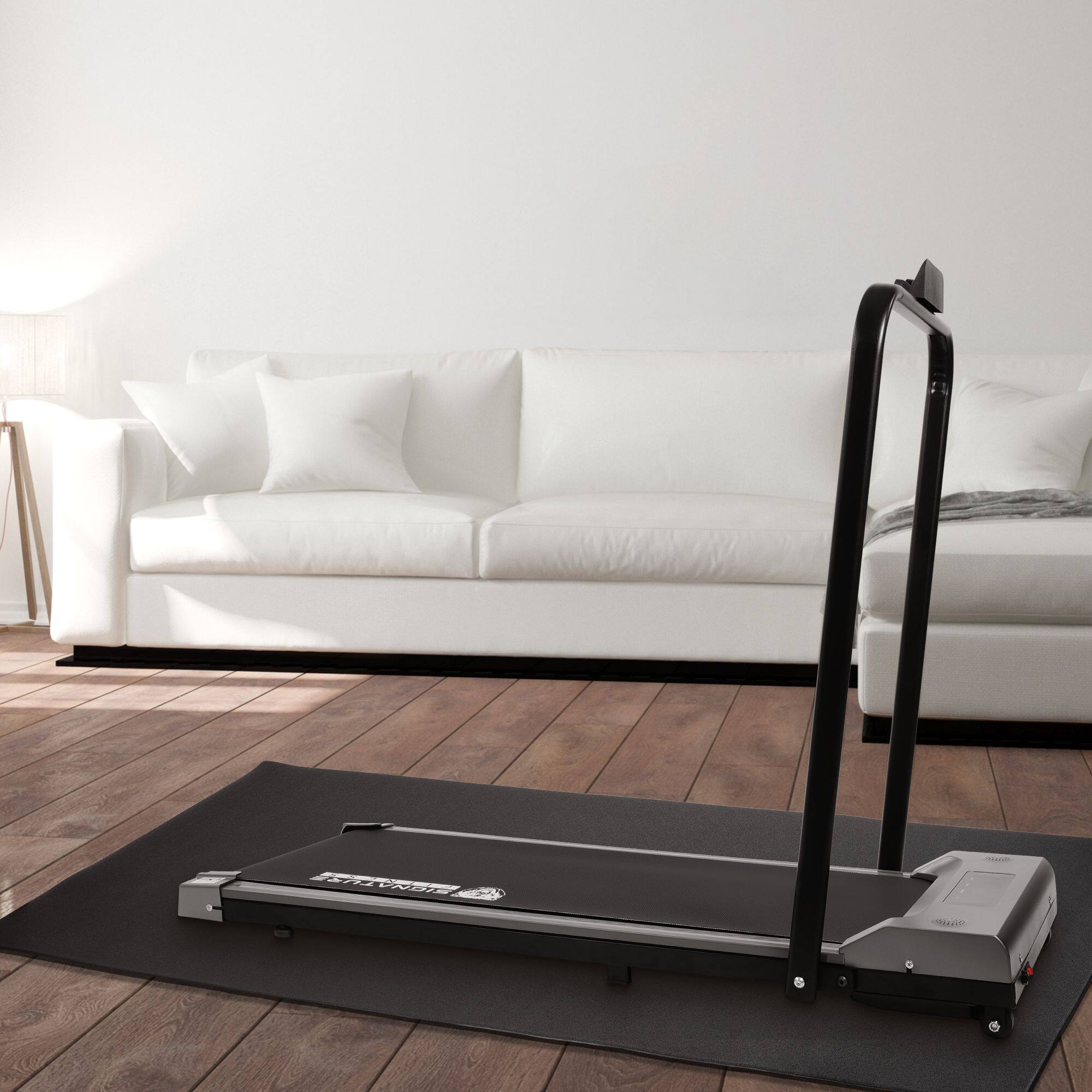 Alt View 5. Elevon - Elevon 2.5' x 5' High Density Gym Fitness Equipment Mat, Floor Protection, Black - Black.