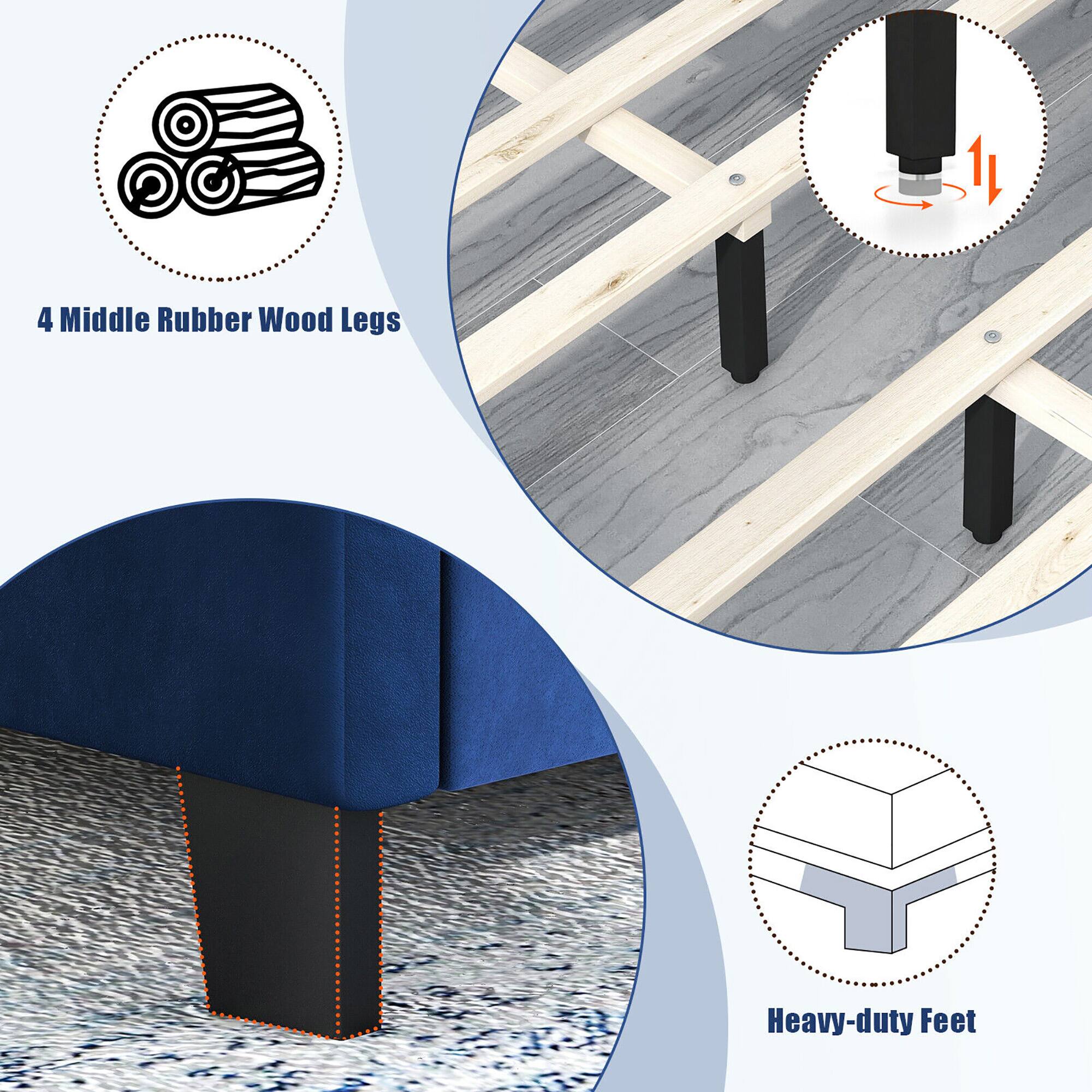 4 Middle Rubber Wood Legs

Heavy-duty Feet