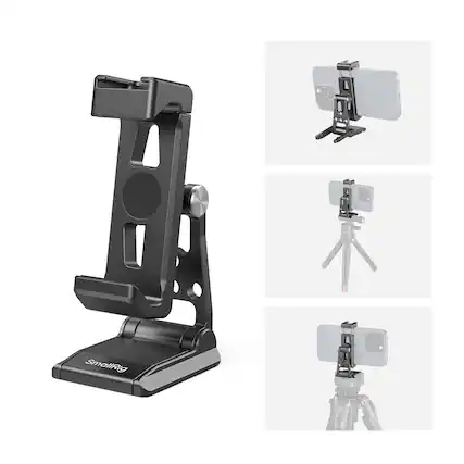Front. HM 1810 - Phone Tripod Mount Cell With Quick Release Adapter For Arca swiss Multifunctional Holder Arca type Dji Rs 3 - Arca Interface.