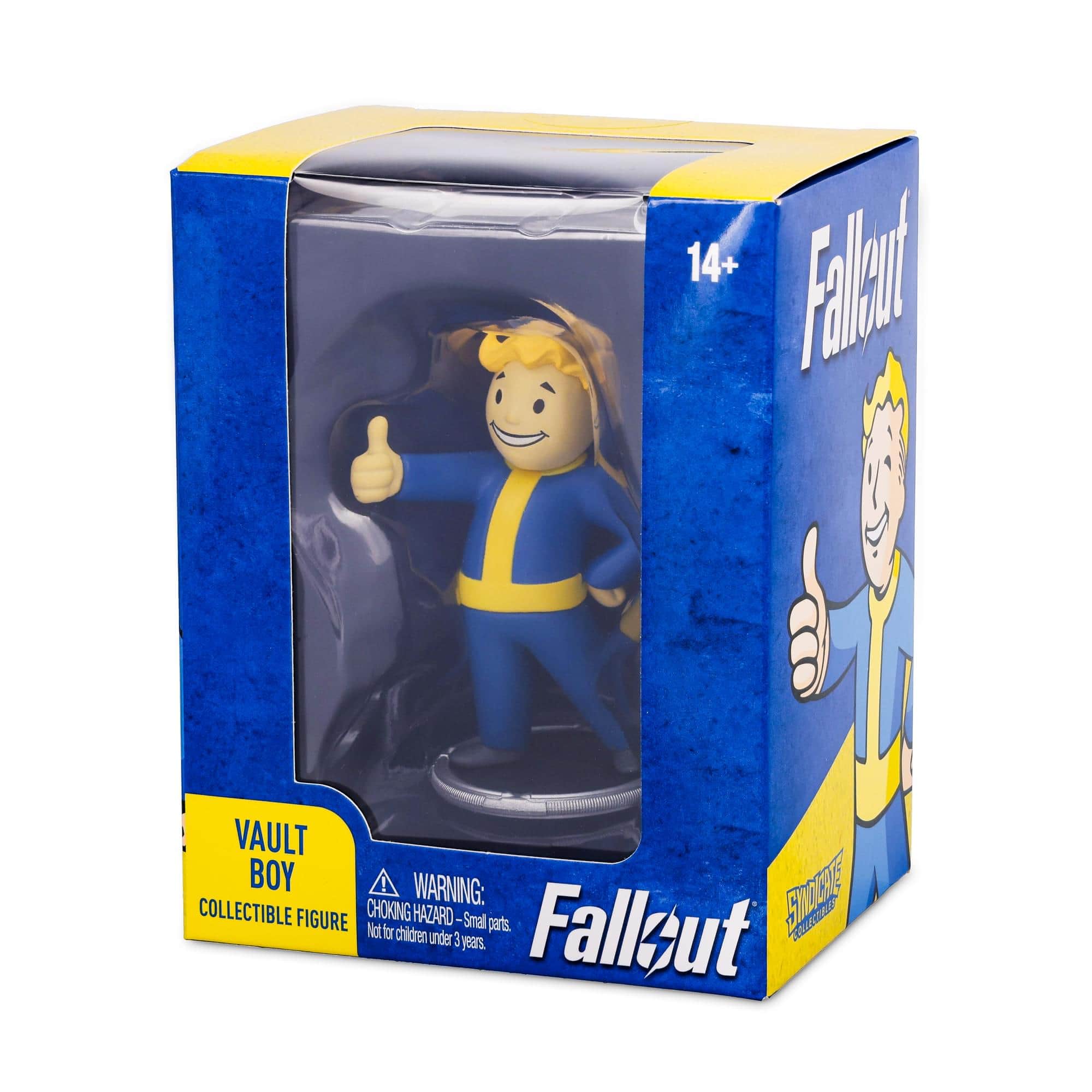 Toynk Fallout Vault Boy Thumbs Up 3 Inch Mini Figure Blue 2631673