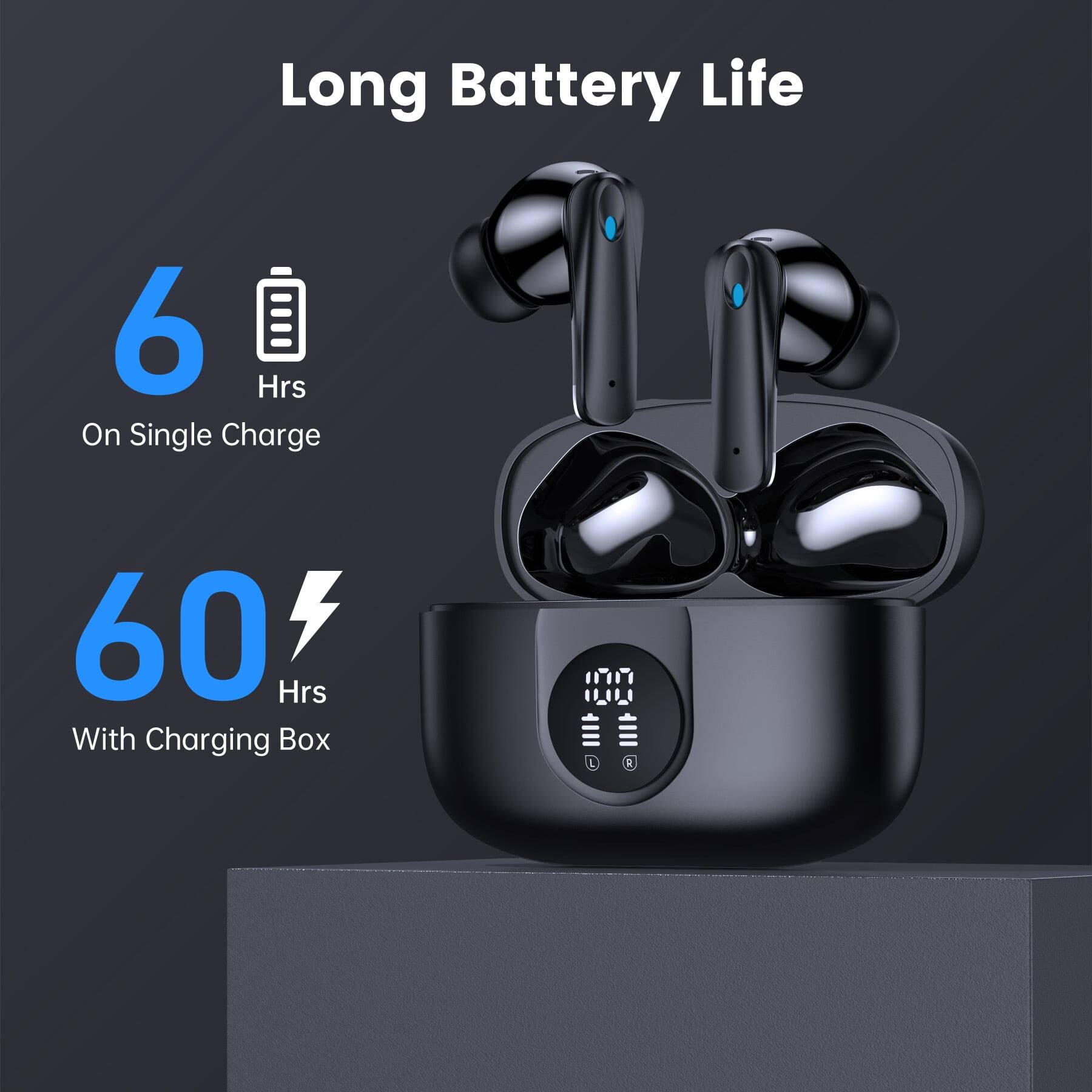 Long Battery Life

6 Hrs On Single Charge

60 Hrs With Charging Box