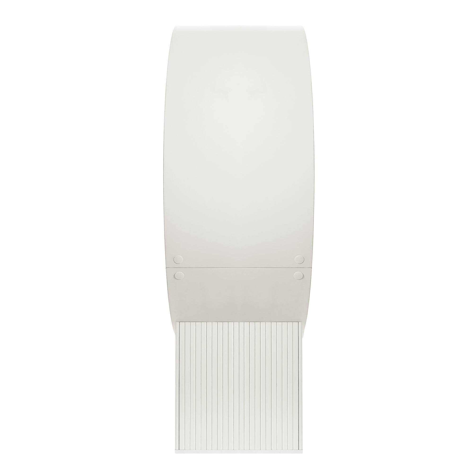 Back. Modway - Aperture Round Alcove Accent Chair by Modway - White Ivory.