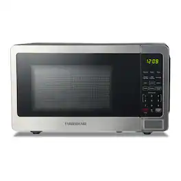 Farberware - Countertop Microwave Oven, 0.7 Cu. Ft., 700W - Stainless Steel