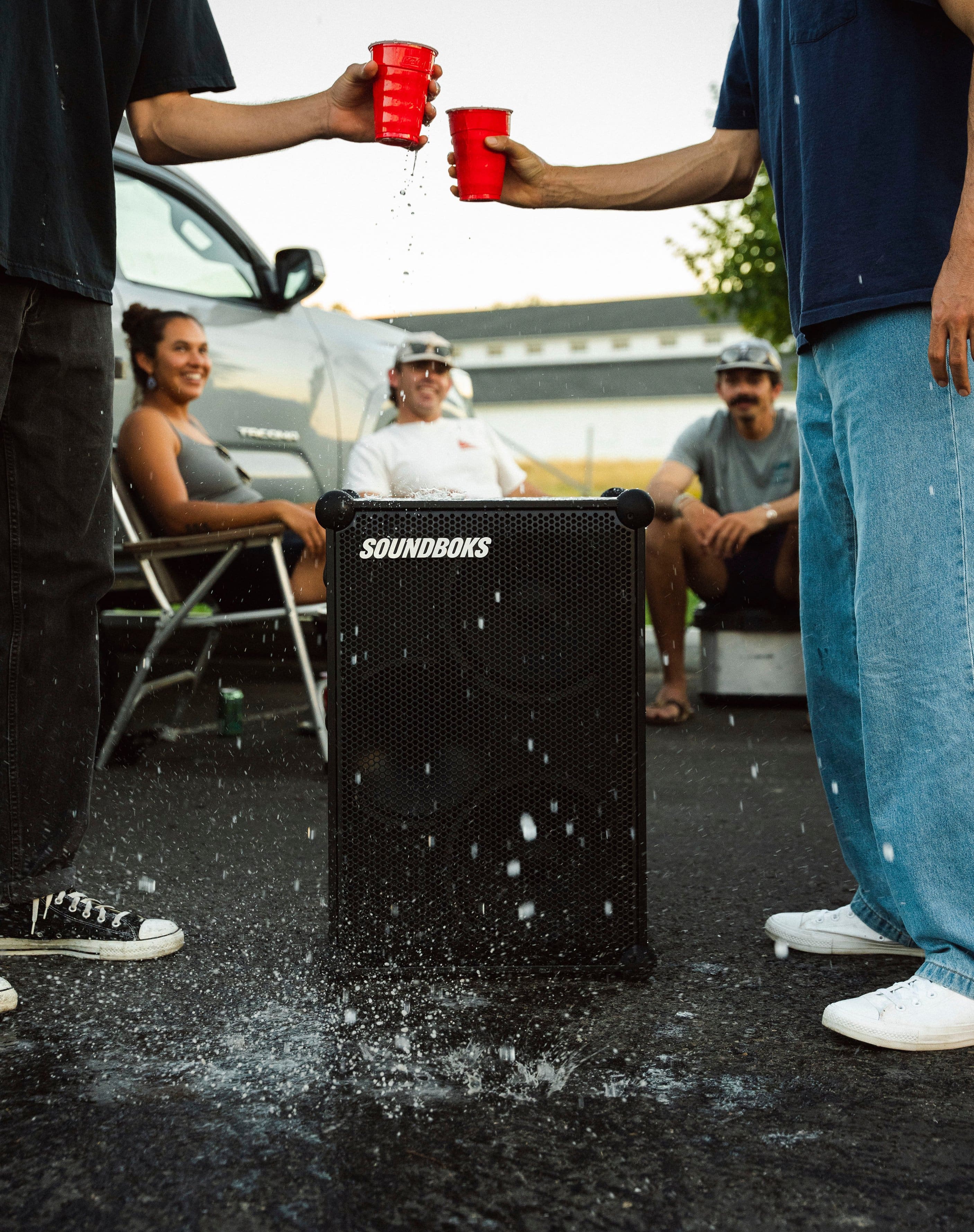 Alt View 12. SOUNDBOKS - 4 - Portable Bluetooth Speaker with Swappable Rechargable Battery - Black.