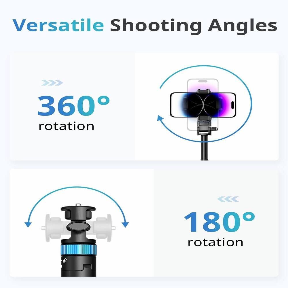 Versatile Shooting Angles

360° rotation

180° rotation
