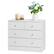 Alt View 5. Kadyn - 4 Drawer Dresser with Gold Handle, Nursery Dresser Chest Of Drawers Organizer - White.