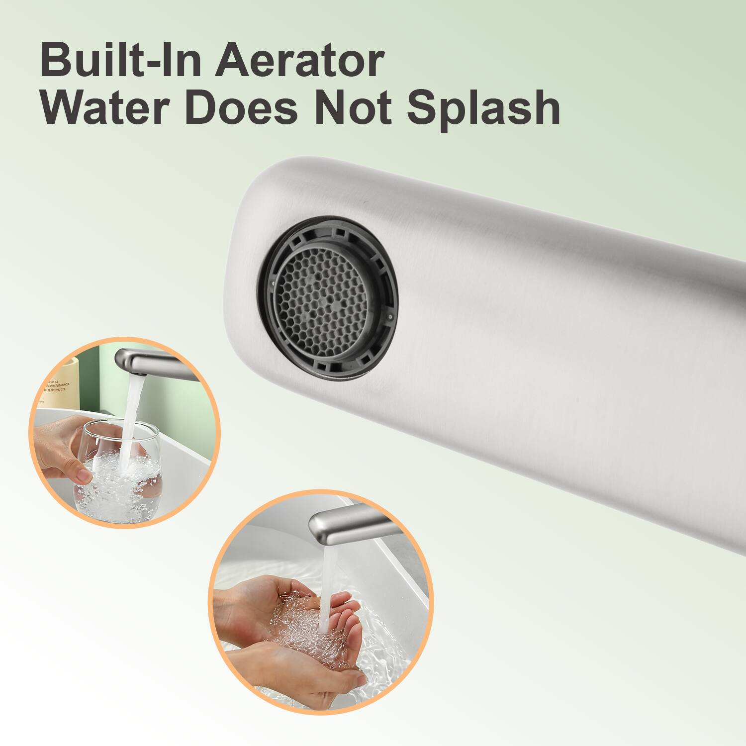 Built-In Aerator Water Does Not Splash
