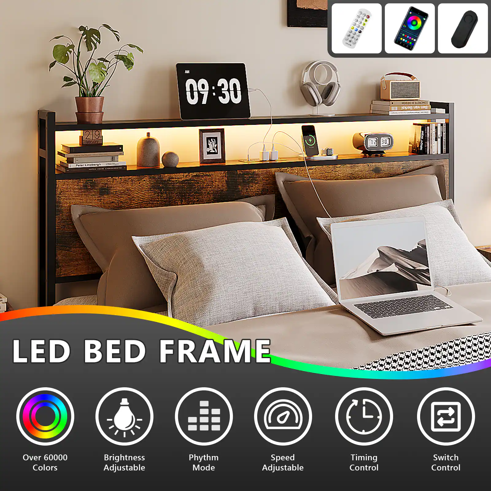 - 09:30
- adidad
- MRA - P 219
- ddcore 1a 30
- arg
- LED BED FRAME
- Over 60000 Colors
- Brightness Adjustable
- Phythm Mode
- Speed Adjustable
- Timing Control
- Switch Control