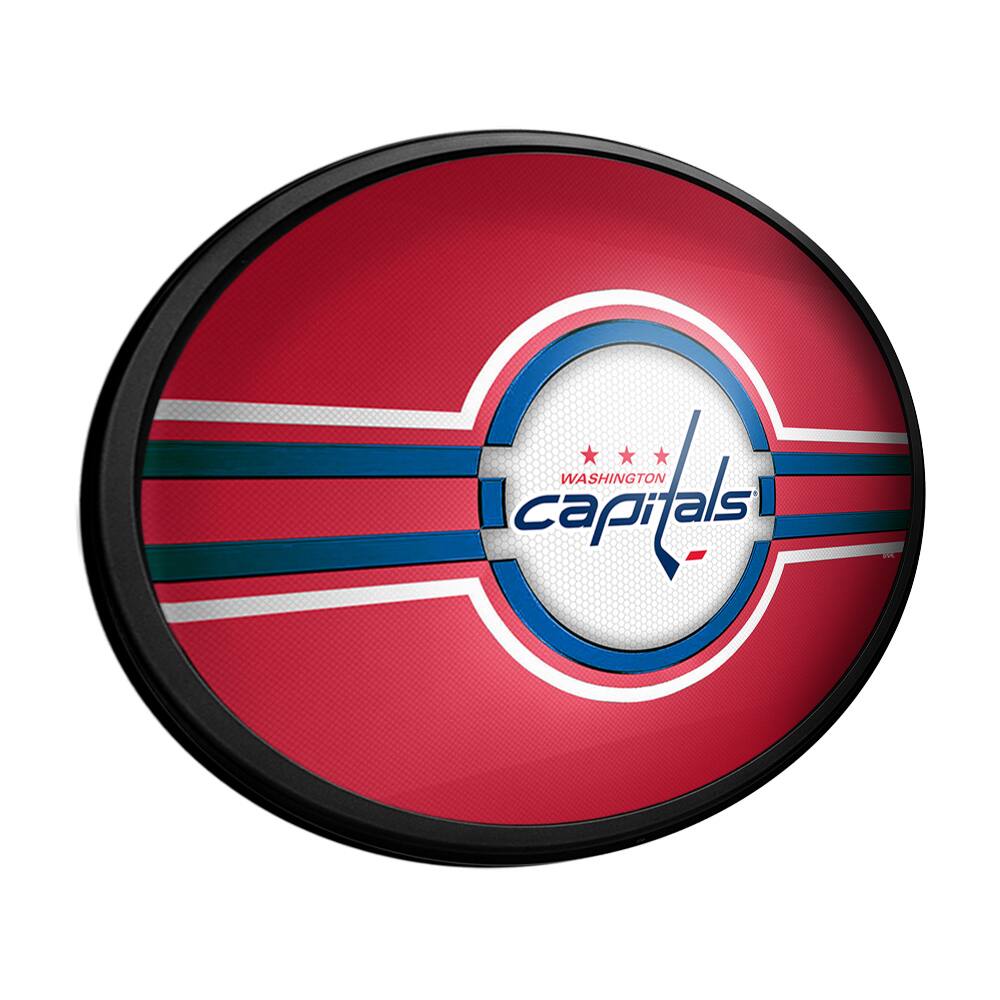 Alt View 1. The Fan-Brand - Washington Capitals 18'' x 14'' Team Color Slimline Illuminated Wall Sign - Multicolor.