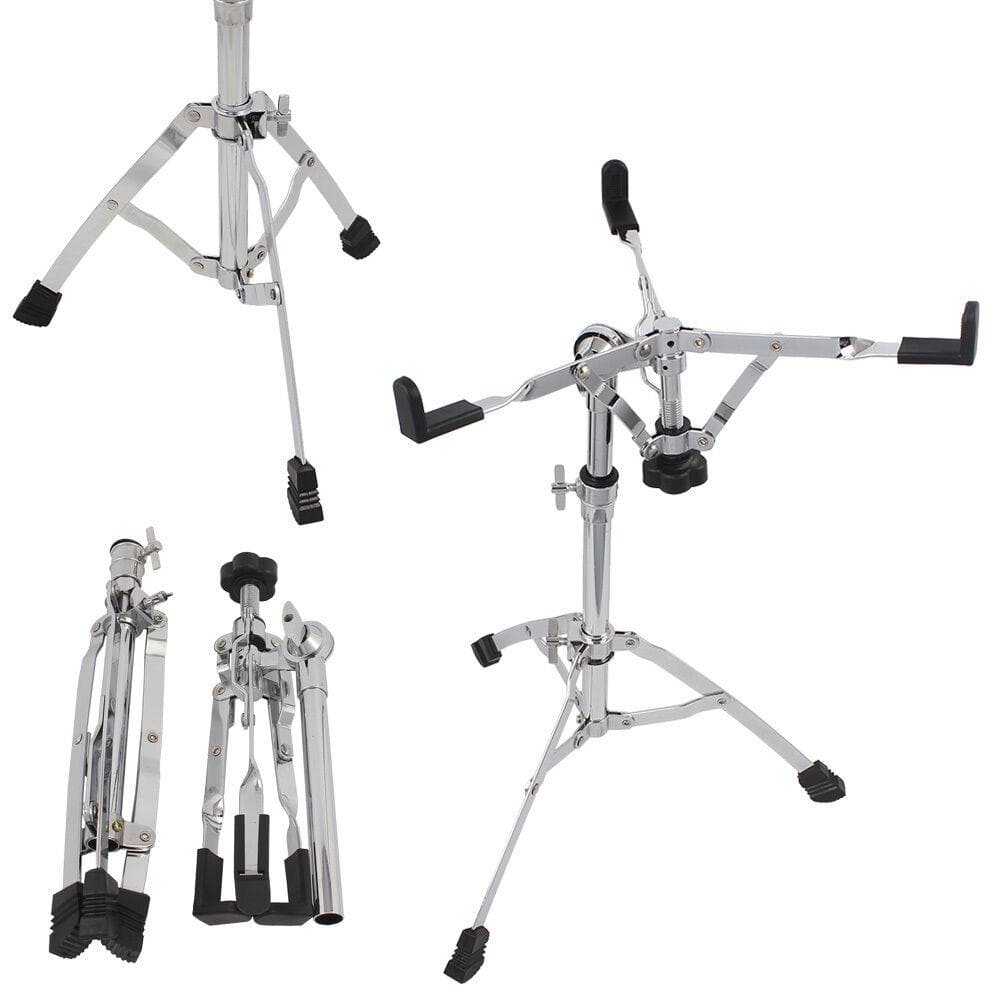 Winado - New Silver Snare Drum Stand - Heavy Duty Hardware Percussion
