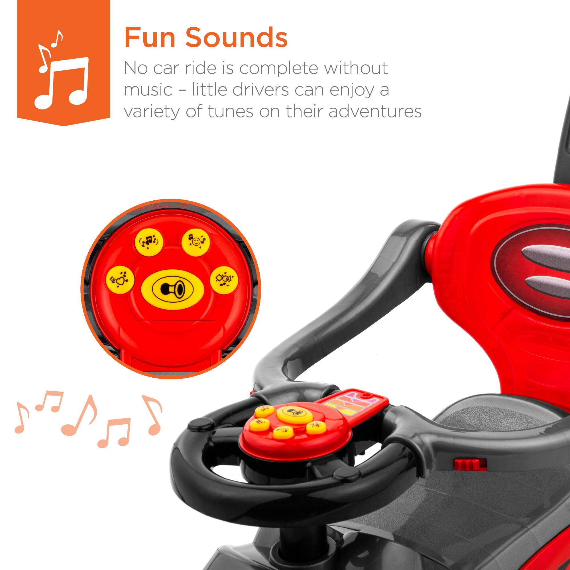 Fun Sounds

No car ride is complete without music - little drivers can enjoy a variety of tunes on their adventures.