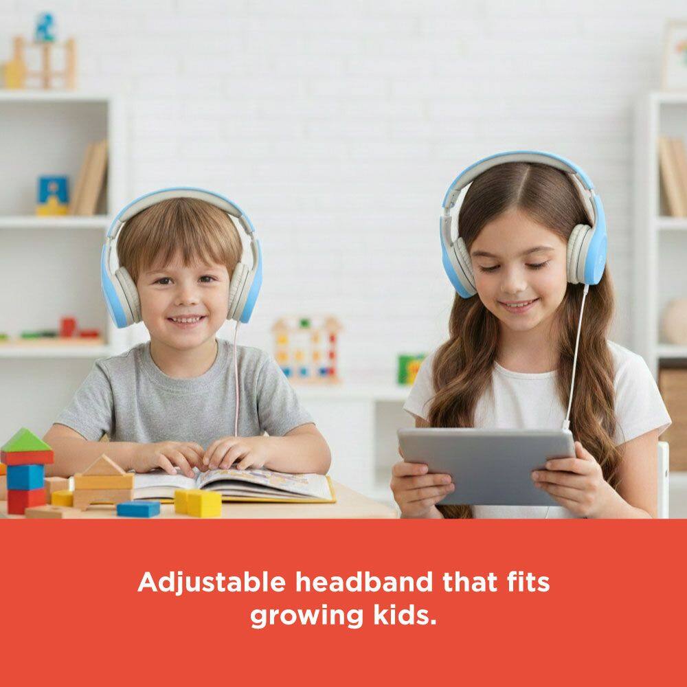 Adjustable headband that fits growing kids.