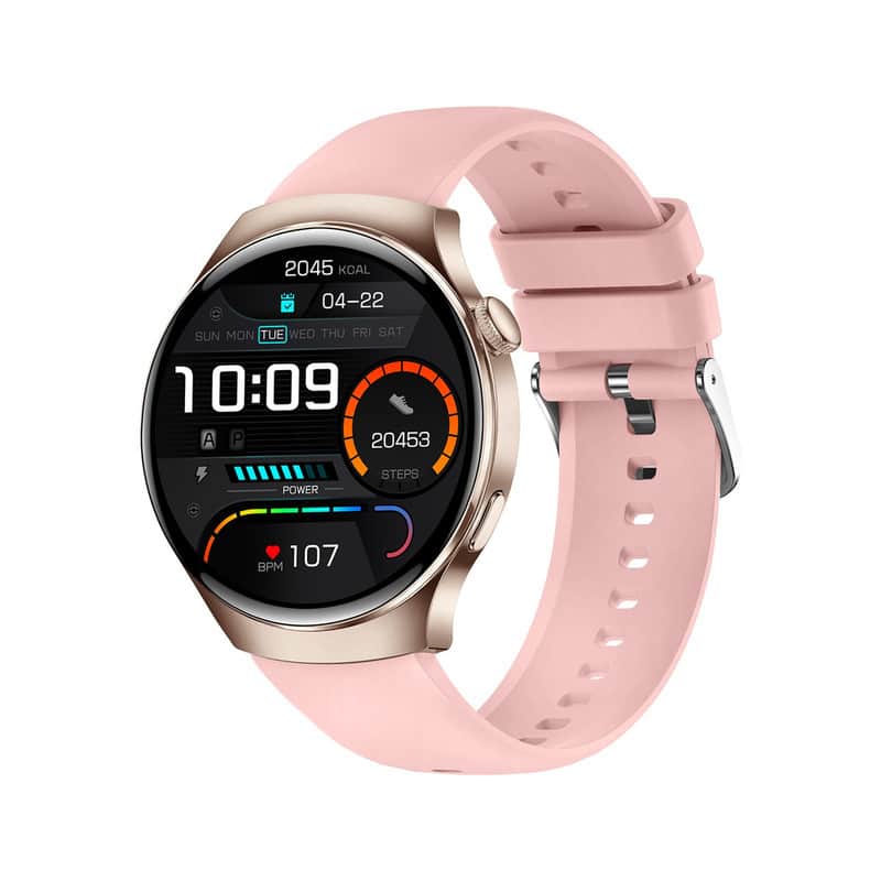 SKRAN - Smartwatch with Heart Rate Monitoring - Bluetooth Calling, Phone Assistant, Music Control, Multi-Function Fitness Band - Gold - (2026)