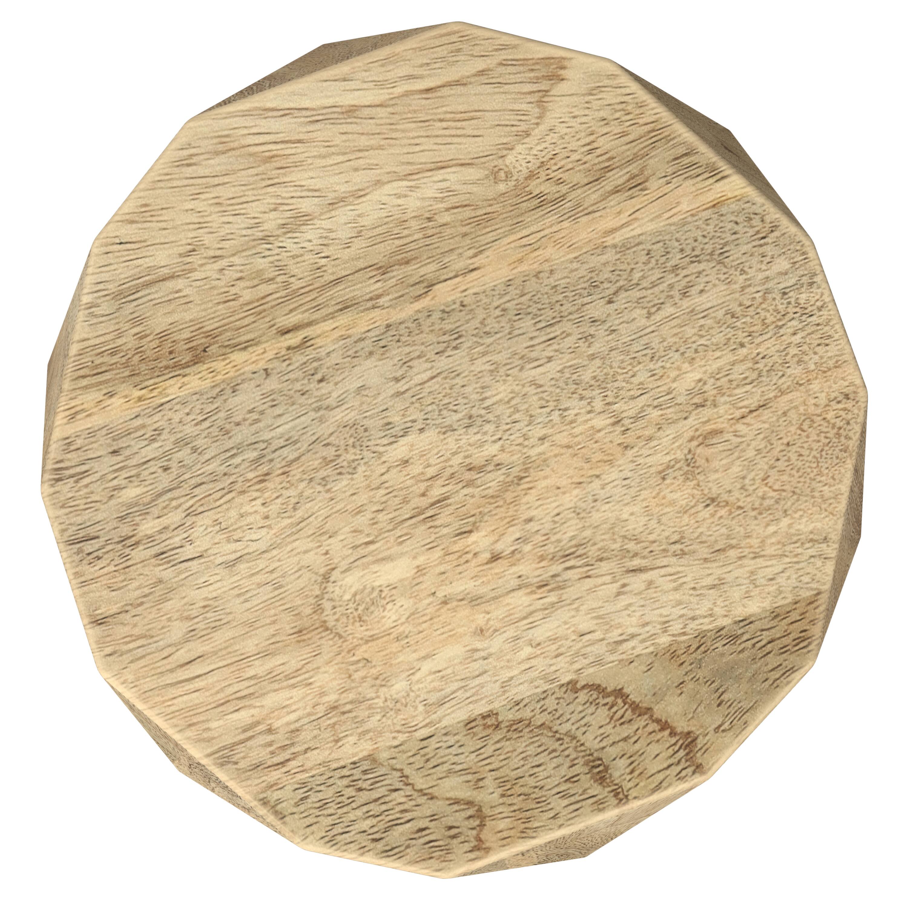 Back. Simpli Home - Judson 15 inch Wide Solid Mango Contemporary End Table in Natural, Assembled - Natural.