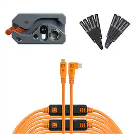 Tether Tools - TetherGuard LeverLock Plus Plate w/Optima 10G USB-C RA Cable