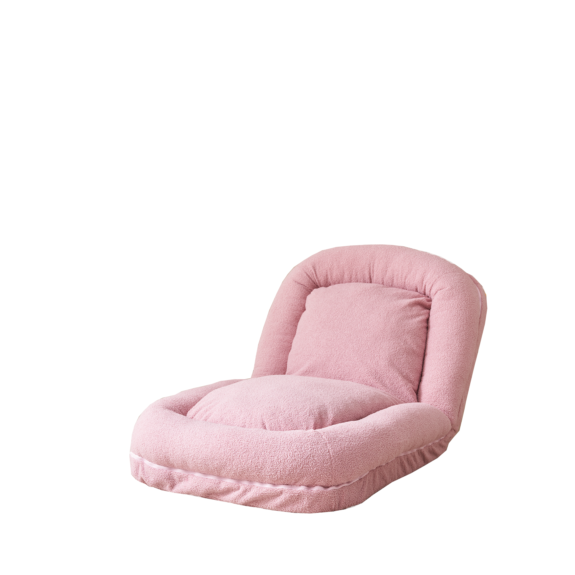 Alt View 9. GOODSILO - Triple Fold Down Convertible Sofa Bed with 18-Position Adjustable Backrest for Versatile Lounging and Sleeping - Pink.