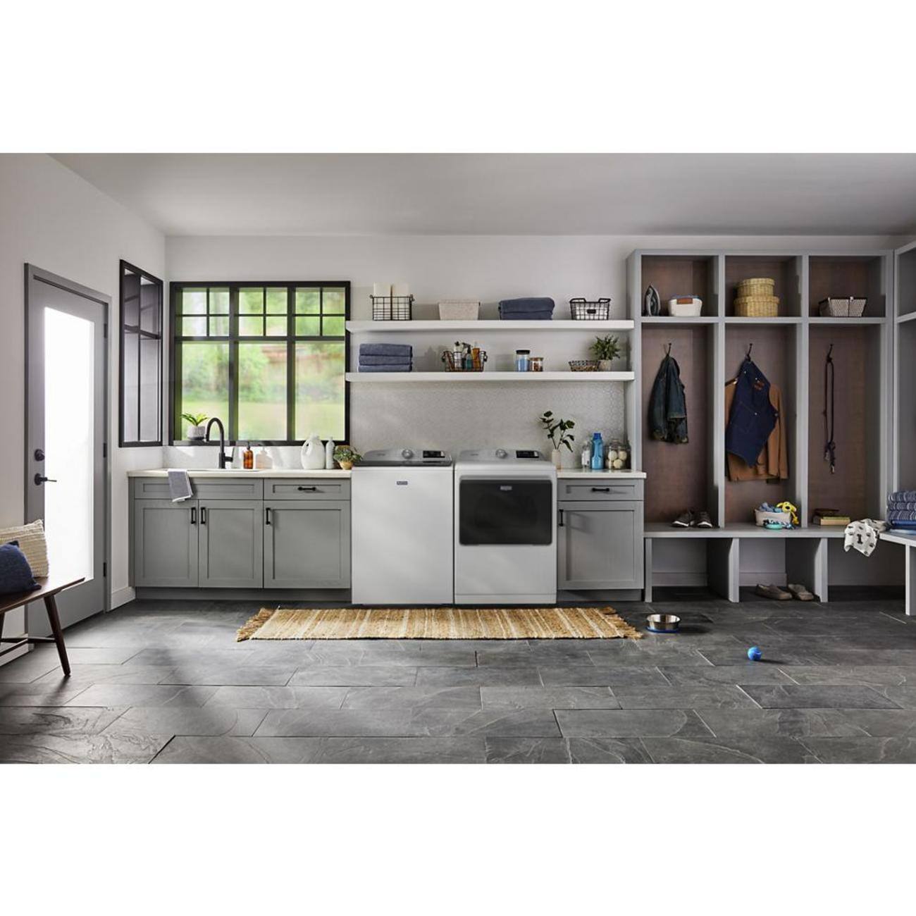 Alt View 1. Maytag - Maytag - 5.3 Cu. Ft. Pet Pro Top Load Impeller Washer with Extra Power and Sanitize Cycle with Oxi - White.