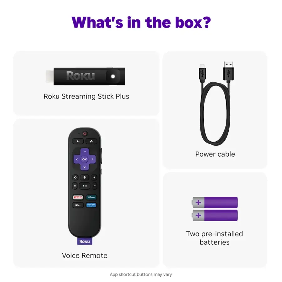Multiple Roku Sticks Roku Streaming Stick Plus 4K & HDR Streaming Device for TV with Voice ...