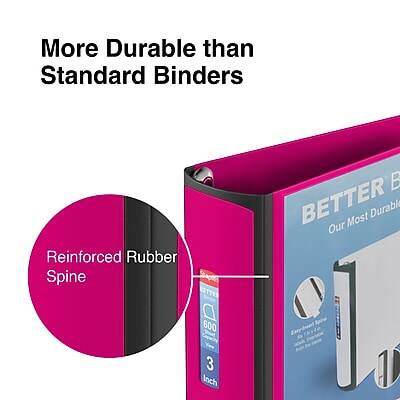 More Durable than Standard Binders

Reinforced Rubber Spine

BETTER BINDER
Our Most Durable

600
3 Inch