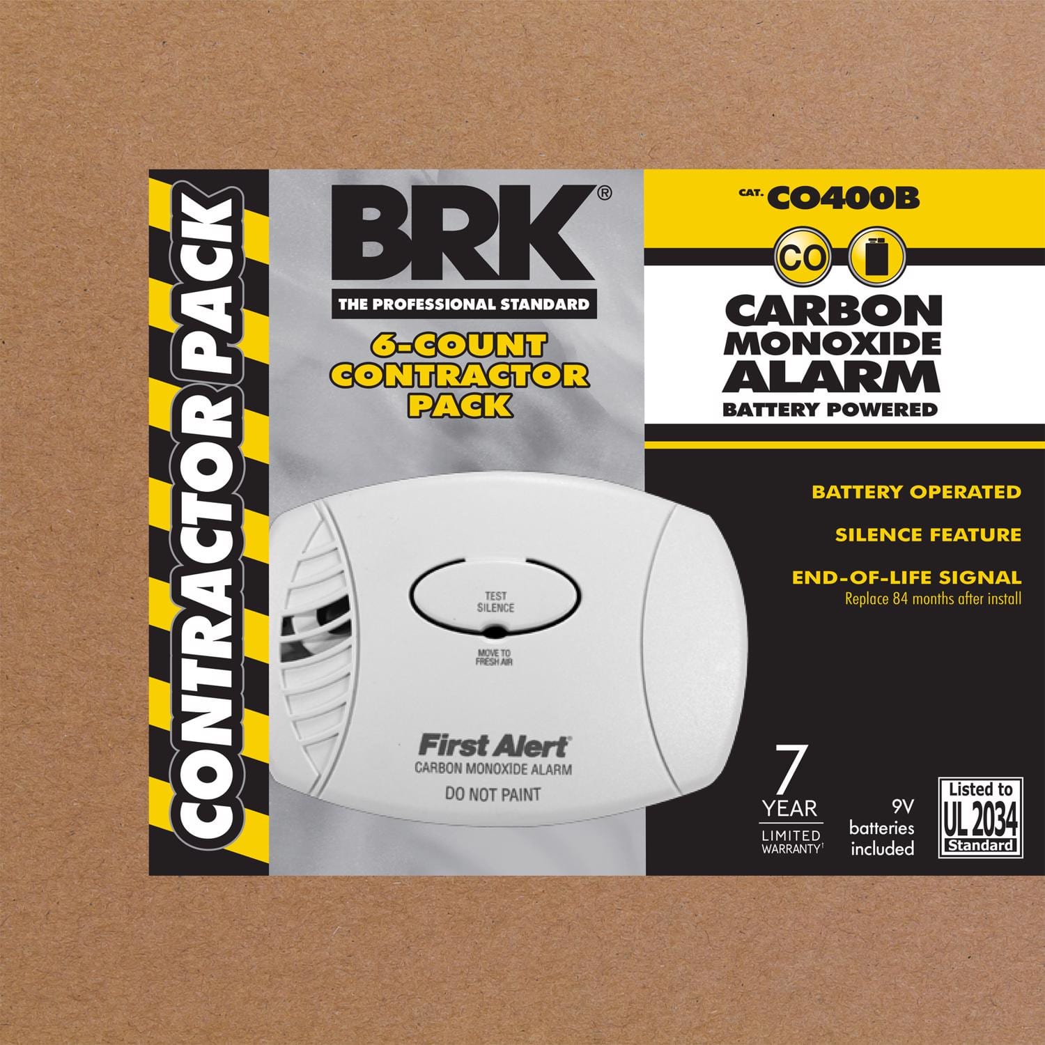 First Alert - BRK Battery-Powered Electrochemical Carbon Monoxide Detector