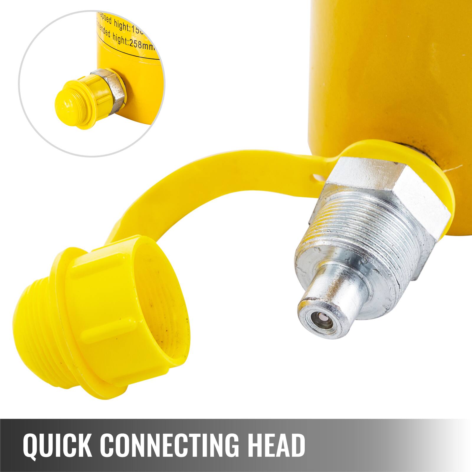 sed M height:15 eded height:258mm. QUICK CONNECTING HEAD
