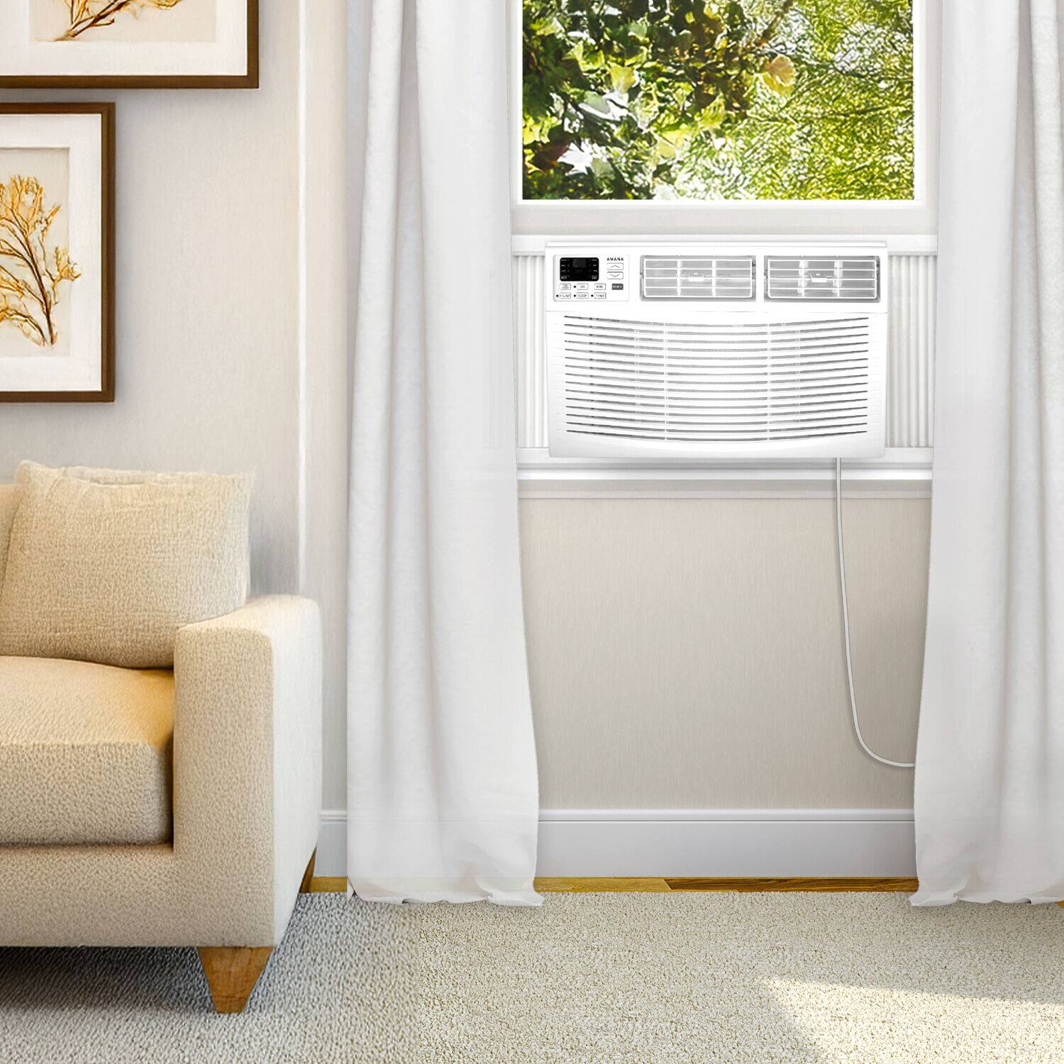 Alt View 26. Amana - 24,000 BTU 1,500 Sq. Ft. 230230V  Window-Mounted Air Conditioner with Remote Control - White.