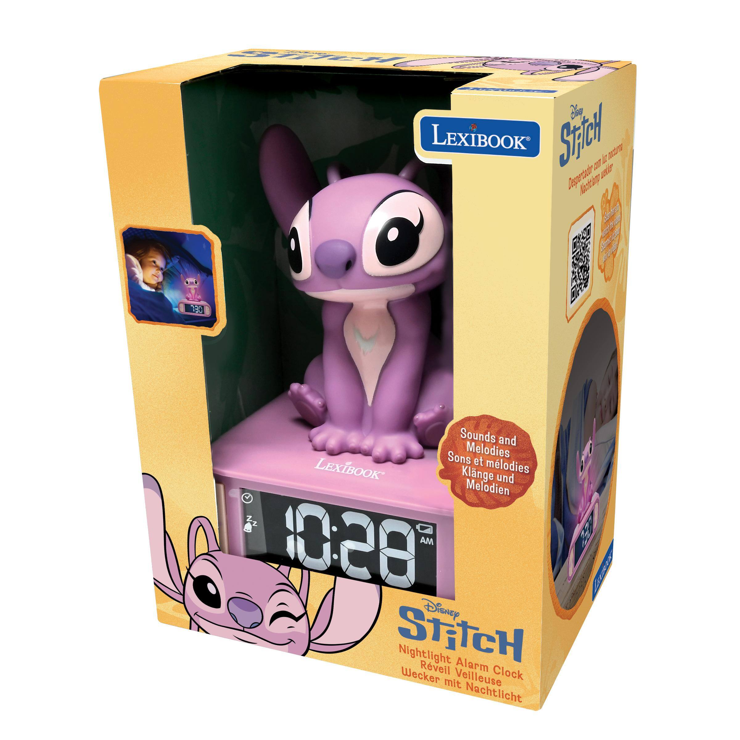 1. LEXIBOOK Stitch
2. 22 Besertatir lege i a e
3. 130 Sounds and Melodies Sons et mélodies Klänge und Melodien
4. LEXIBOOK
5. 10:28 AM Disney STITCH Nightlight Alarm Wecker Rveil Clock mit Vellleuse Nachtlicht