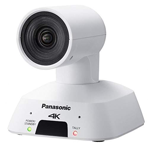 Panasonic - AW-UE4WG Compact Ultra Wide Angle 4K Integrated PTZ Indoor Camera, 4x Optical Zoom, HDMI, USB, POE, 111 Degree - White