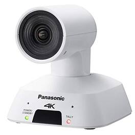 Panasonic - AW-UE4WG Compact Ultra Wide Angle 4K Integrated PTZ Indoor Camera, 4x Optical Zoom, HDMI, USB, POE, 111 Degree - White