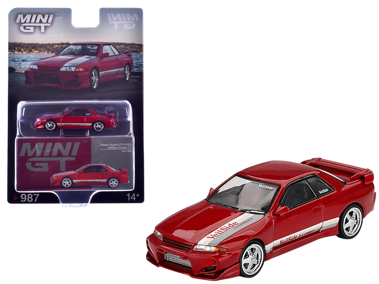 ミニカー MINIGT Nissan Skyline GT-R (R32)Veilside MINI GT 1/64 (ダイキャスト製) Nissan スカイライン GT-R R32