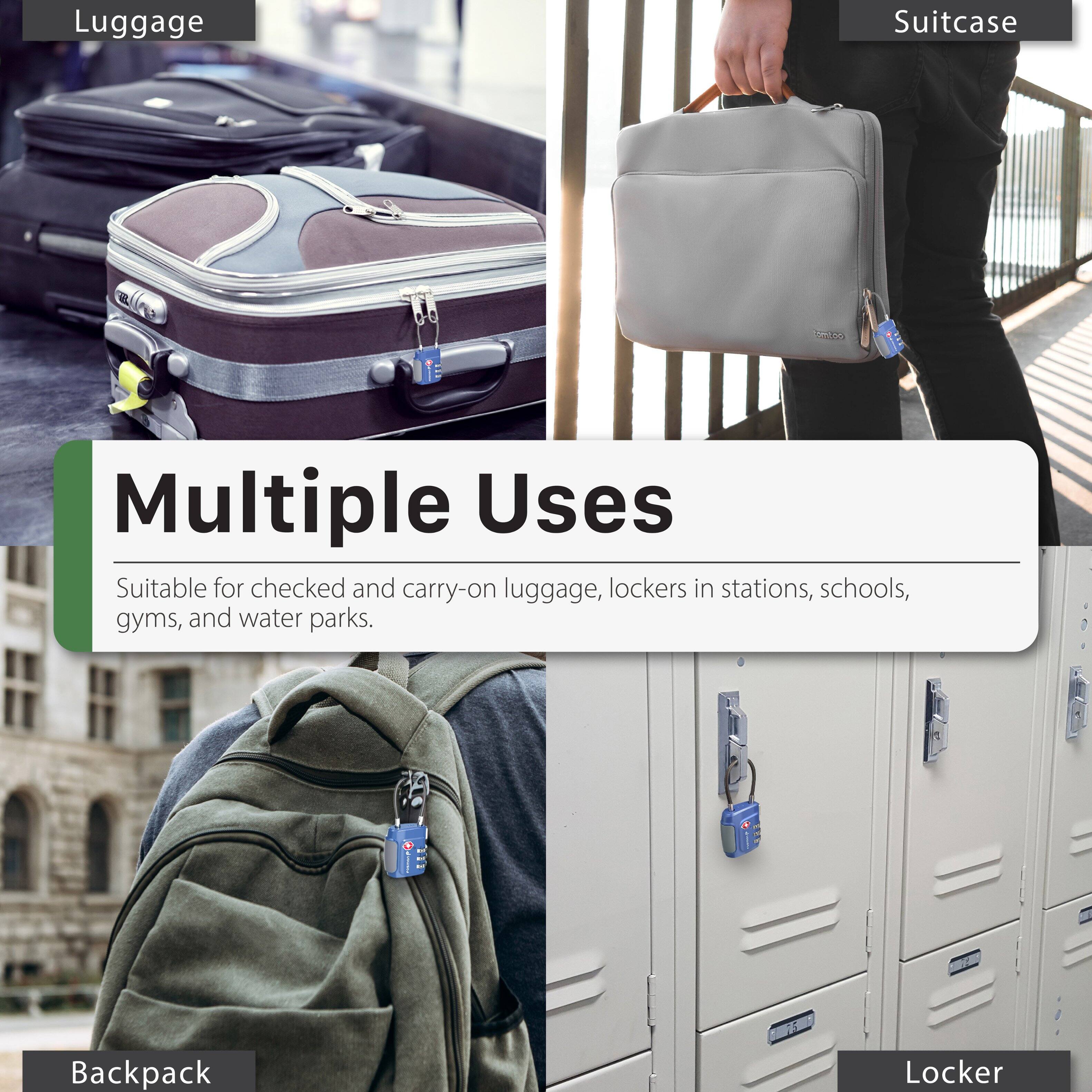 Multiple Uses

Luggage
Suitcase
Backpack
Locker

Suitable for checked and carry-on luggage, lockers in stations, schools, gyms, and water parks.