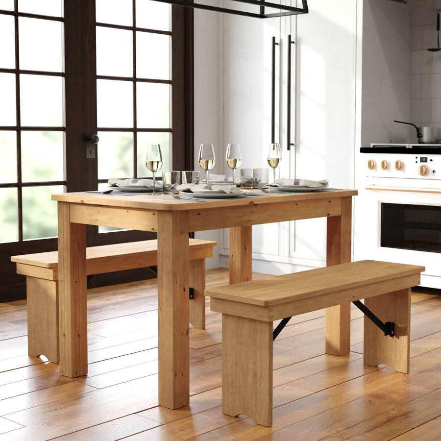 Solid Table Menu Flash Furniture HERCULES 46