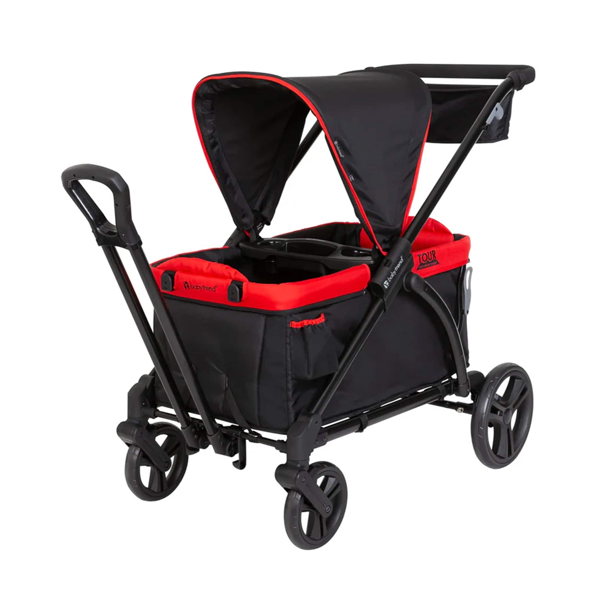 Baby Trend - Tour 2-in-1 Push or Pull Stroller Wagon, 2-Seater w/ Canopy, Mars Red price history on PriceWatchPro