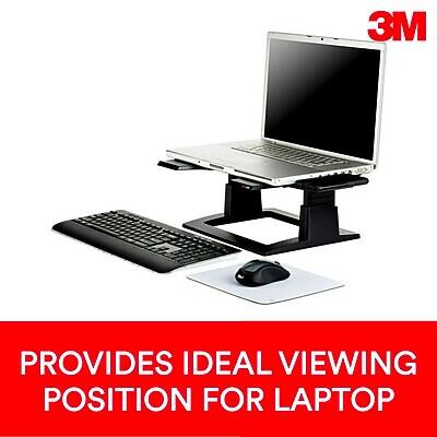3M PROVIDES IDEAL VIEWING POSITION FOR LAPTOP