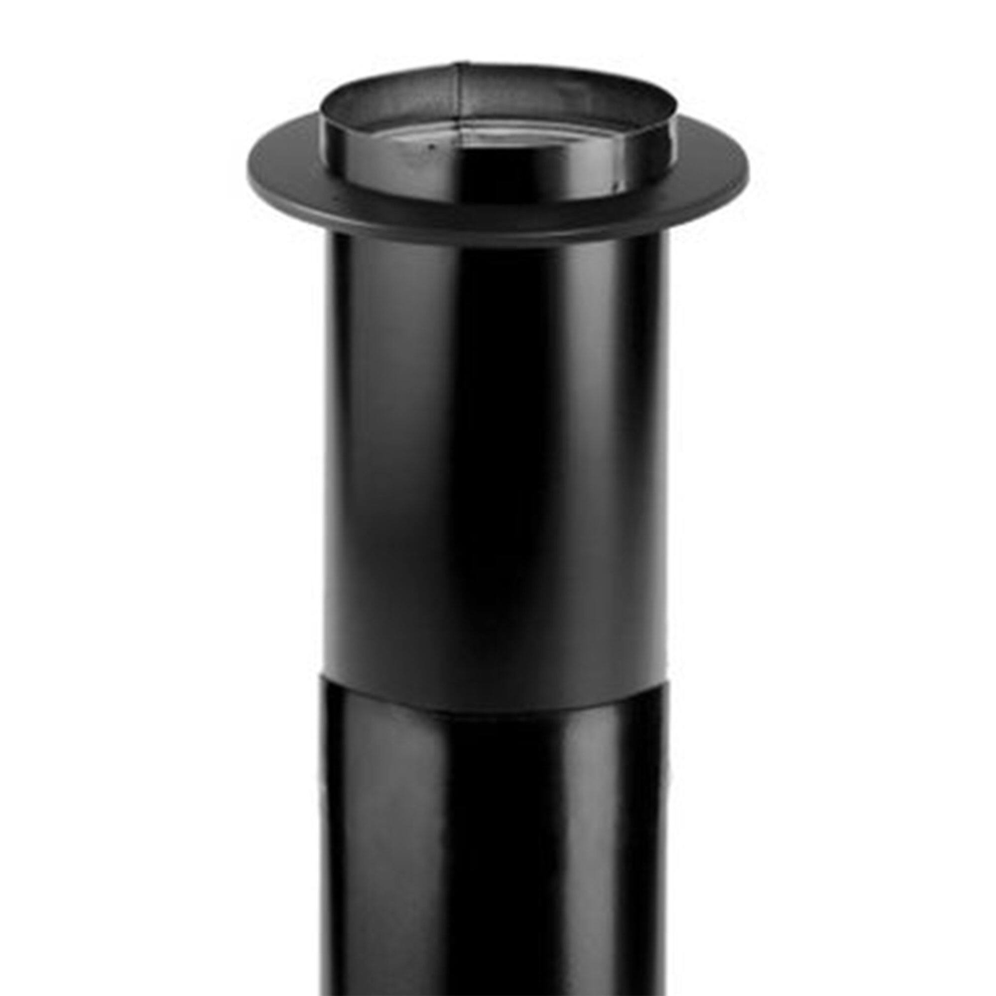 Alt View 5. DuraVent - DuraVent 6DBK-TL DuraBlack Telescoping Adjustable Finishing Stove Pipe, 6 Inch.