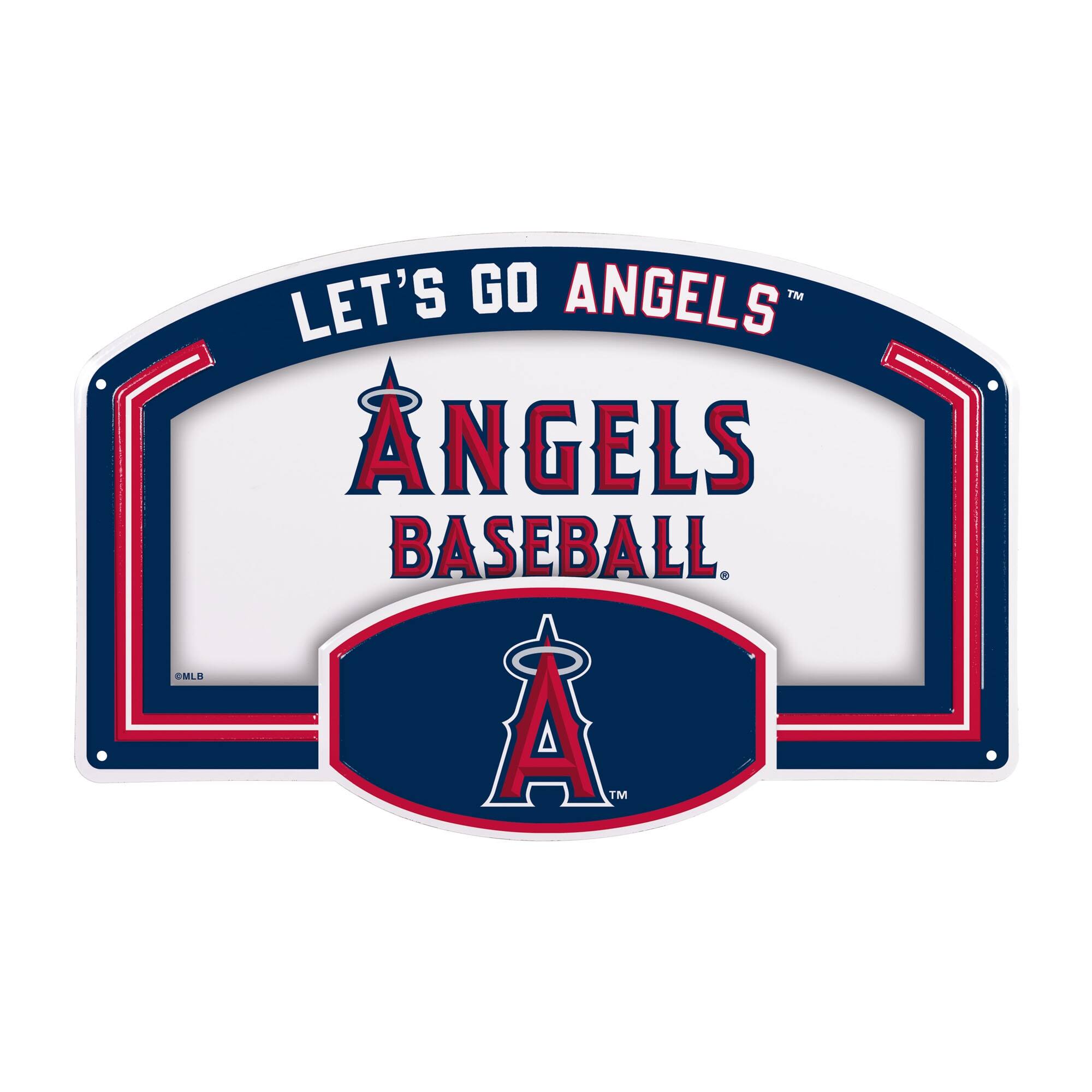 Los Angeles Angels 11" x 17" Embossed USA Steel Buckle Wall Sign
