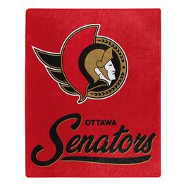 Northwest - Ottawa Senators 50" x 60" Signature Raschel Plush Throw Blanket - Multicolor