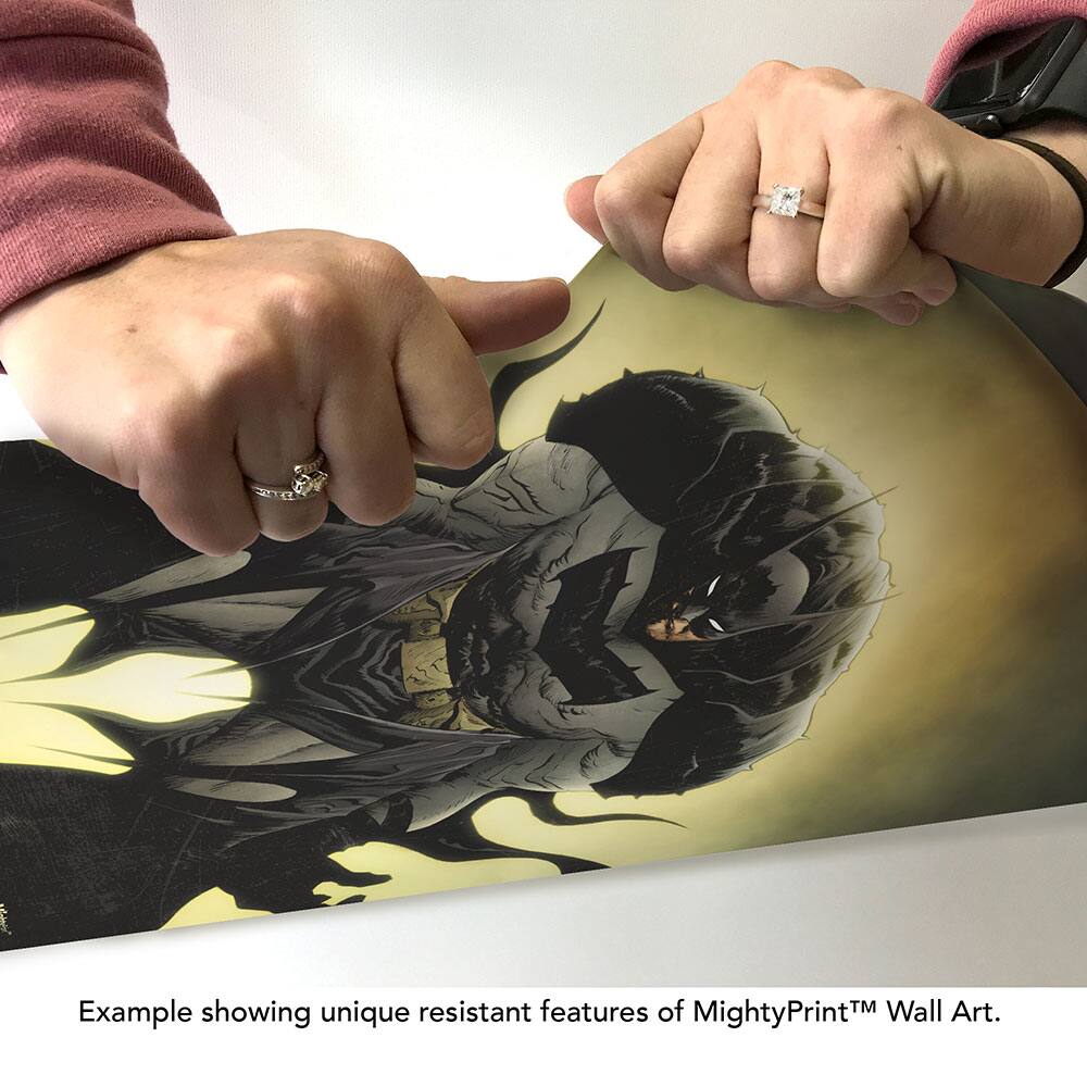 Example showing unique resistant features of MightyPrint™ Wall Art.