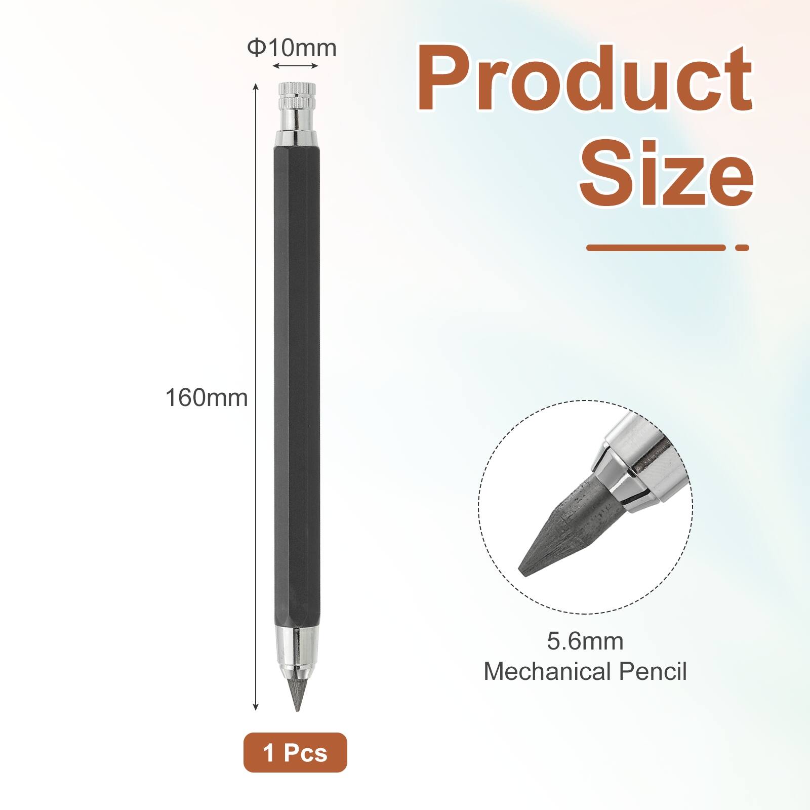 10mm Product Size 160mm 5.6mm Mechanical Pencil 1 Pcs
