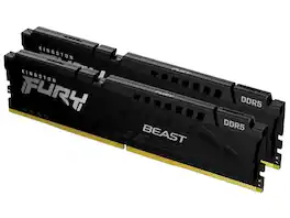 Kingston - FURY Beast 32GB (2 x 16GB) DDR5 6000 (PC5 48000) Memory (Desktop Memory) Model KF560C36BBE2K2-32 - Black