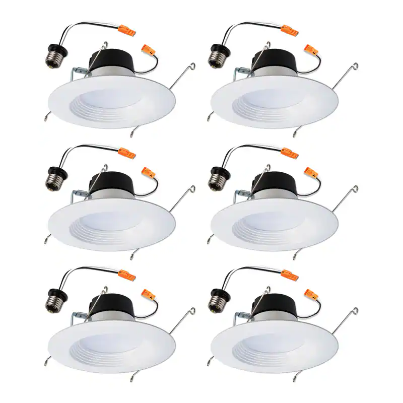 Halo LA5 Series Matte Soft White 5/6 in. W LED Retrofit Recessed ...