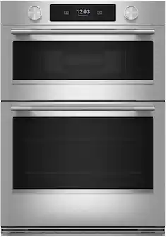 KitchenAid - 27 inch Smart Built-In Electric Double Wall Combination with Microwave and Assisted Cooking Modes - Stainless Steel