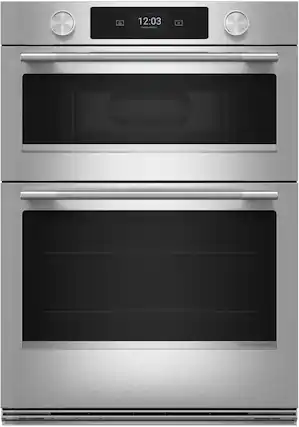 Front. KitchenAid - 30" Built-In Electric Convection Combination Smart Wall Oven with Microwave and Assisted Cook Cycles - PrintShield Stainless.
