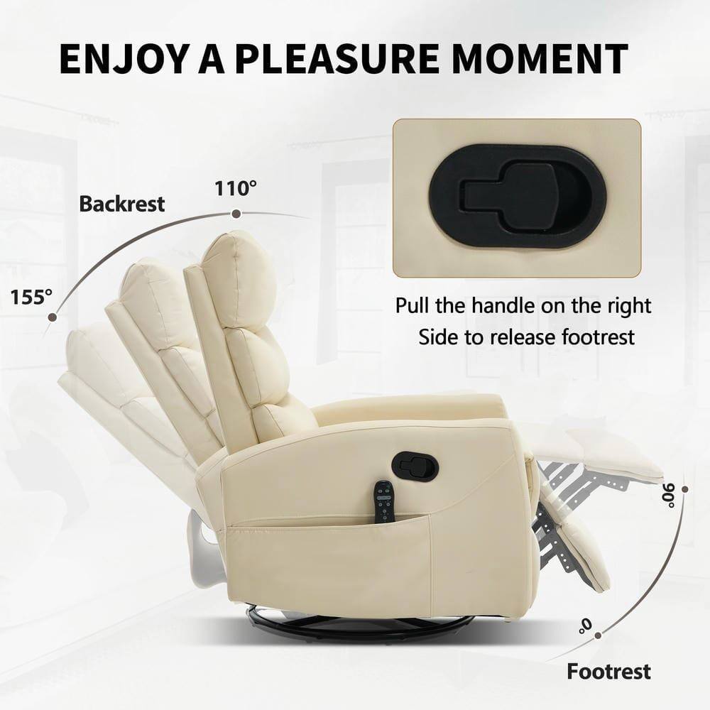 ENJOY A PLEASURE MOMENT

Backrest 110°

155°

Pull the handle on the right side to release footrest

Footrest 90°