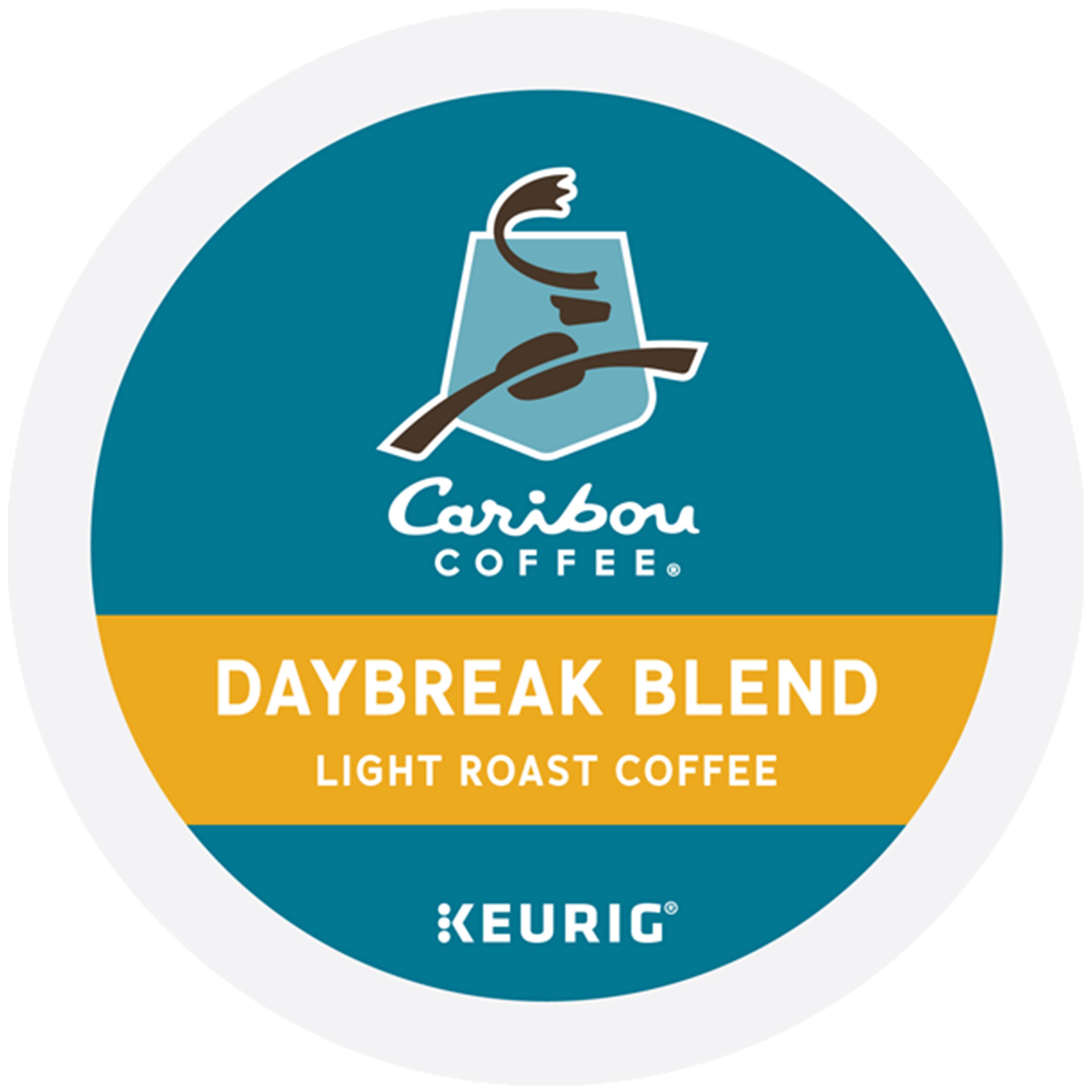 Caribou Coffee Daybreak Blend Light Roast Coffee Keurig