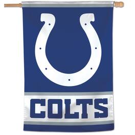 WinCraft - Indianapolis Colts 28" x 40" Wordmark Single-Sided Vertical Banner - Multicolor