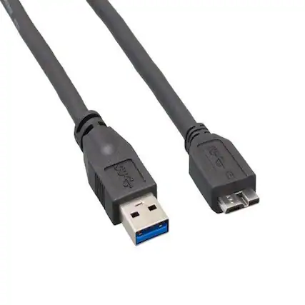 Front. Sanoxy - Sanoxy 1ft SuperSpeed USB 3.0 A Male to Micro B Male Cable - Black.