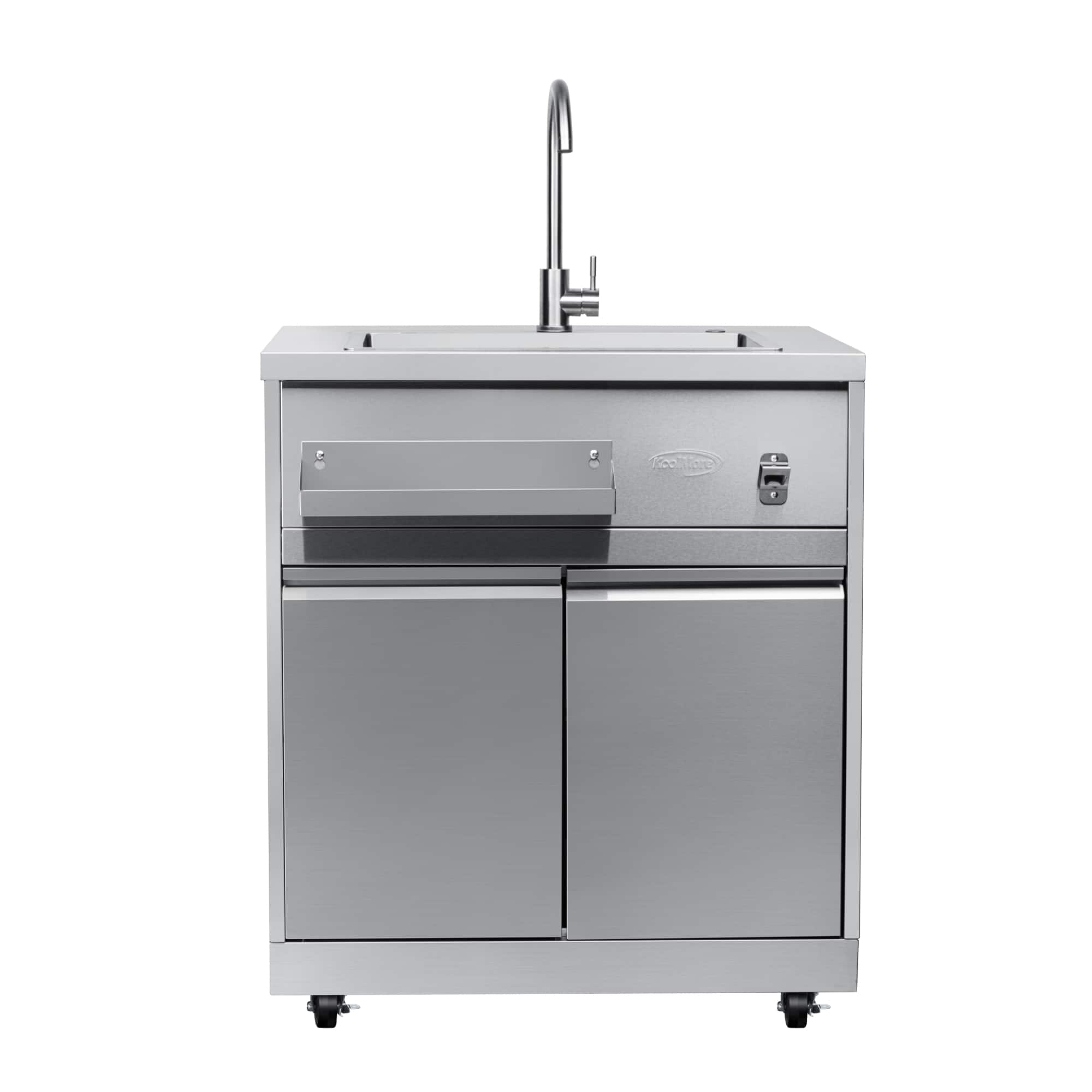Koolmore - 32 in. Sink with Cabinet in Stainless-Steel for Outdoor Kitchen (KM-OKS-SWC) - Stainless Steel
