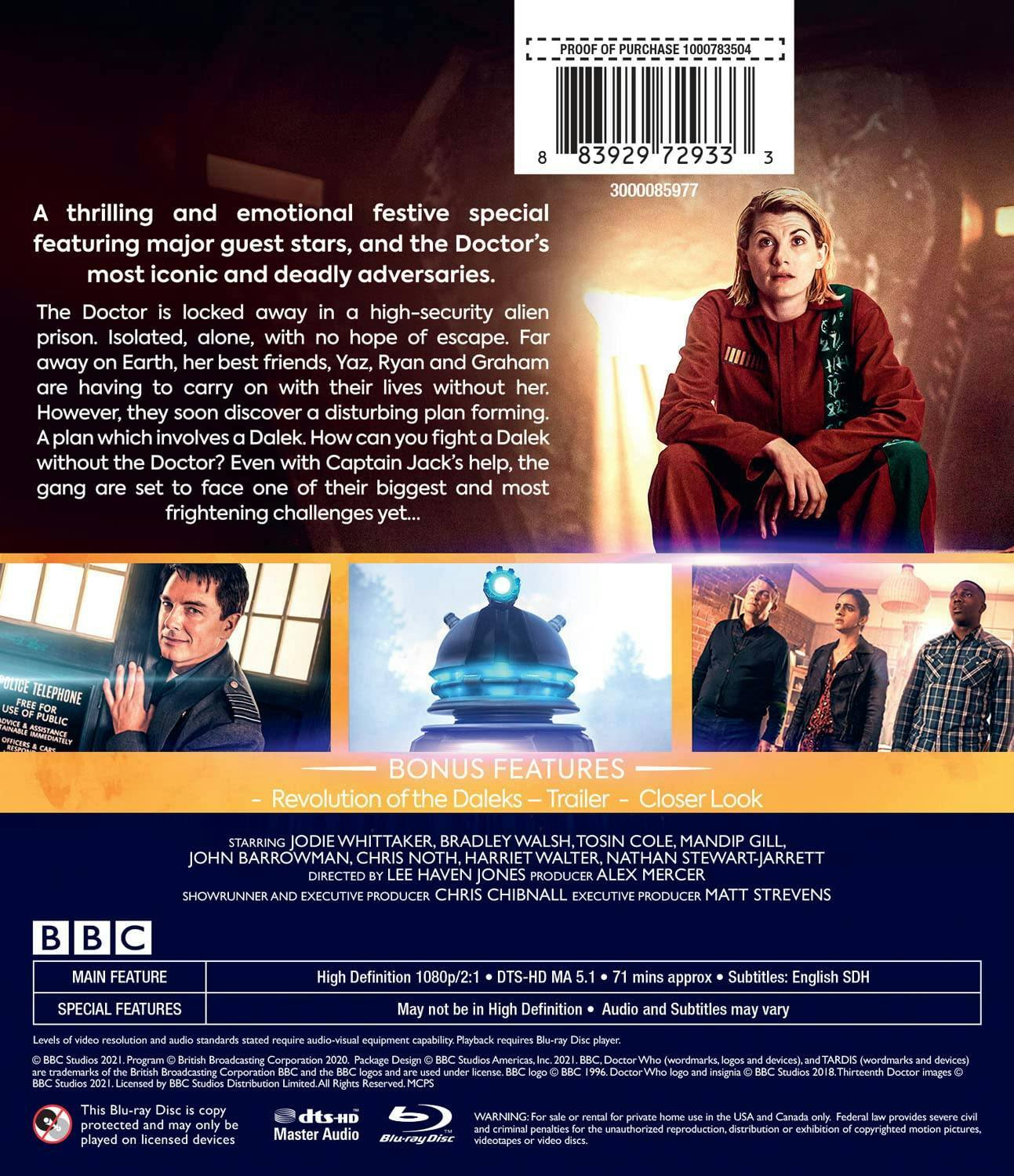 Back. Doctor Who: Revolution of the Daleks [Blu-ray].