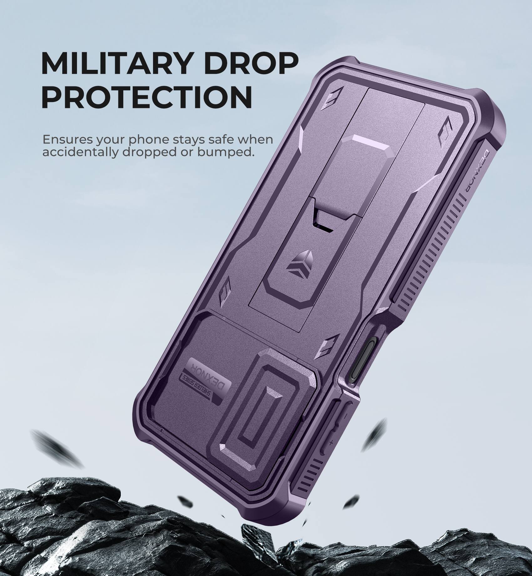 MILITARY DROP PROTECTION
Ensures your phone stays safe when accidentally dropped or bumped.
DEXNOR 3 3 80HS P7 DEXNOR SOTRE
